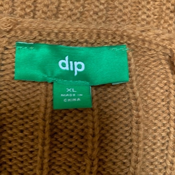 New with flaws open front layering piece cardigan gold sweater XL - Picture 11 of 14